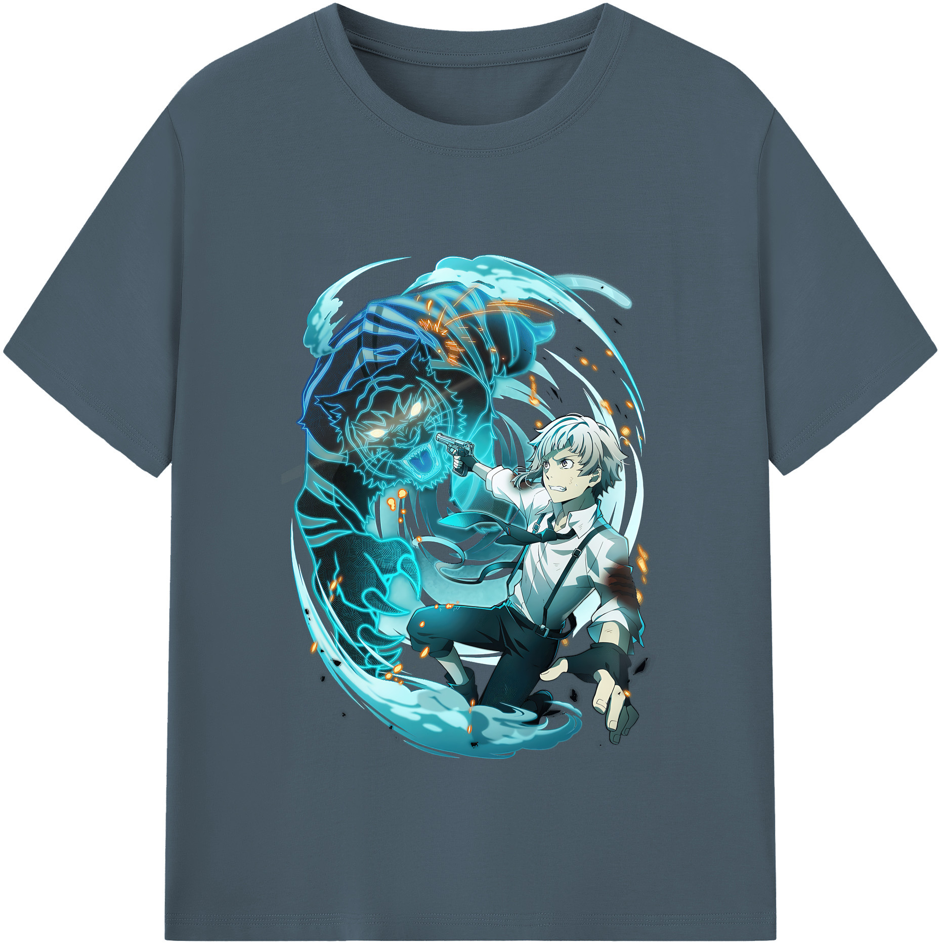 （画像用） 文豪ストレイドッグス Bungo Stray Dogs 綿100％半袖Tシャツ（フロントプリント）